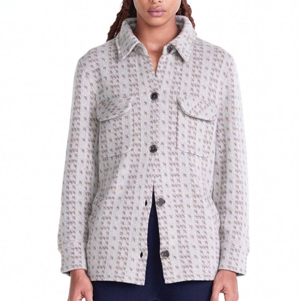 Pattern Cashmere Shacket from NakedCashmere